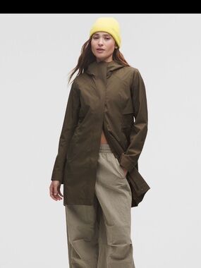 lululemon athletica 
Rain Lebel Jacket
Taupe color